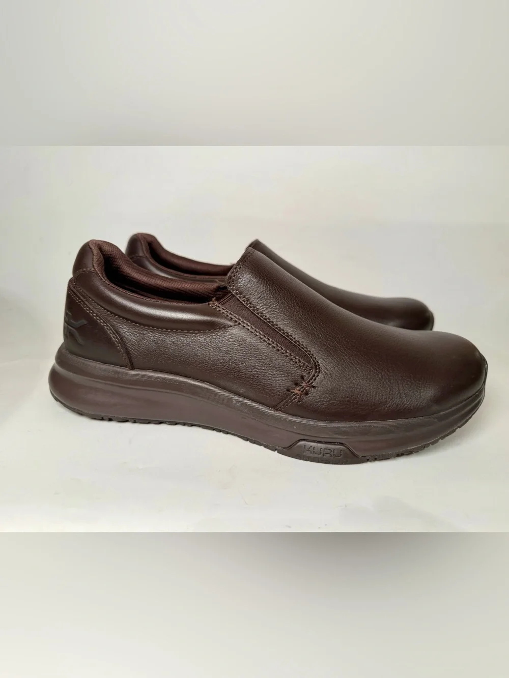 KURU Kivi 2 Men’s 12 Slip-on Shoes Anti-Slip Work Shoes Espresso Brown 2.0 NEW